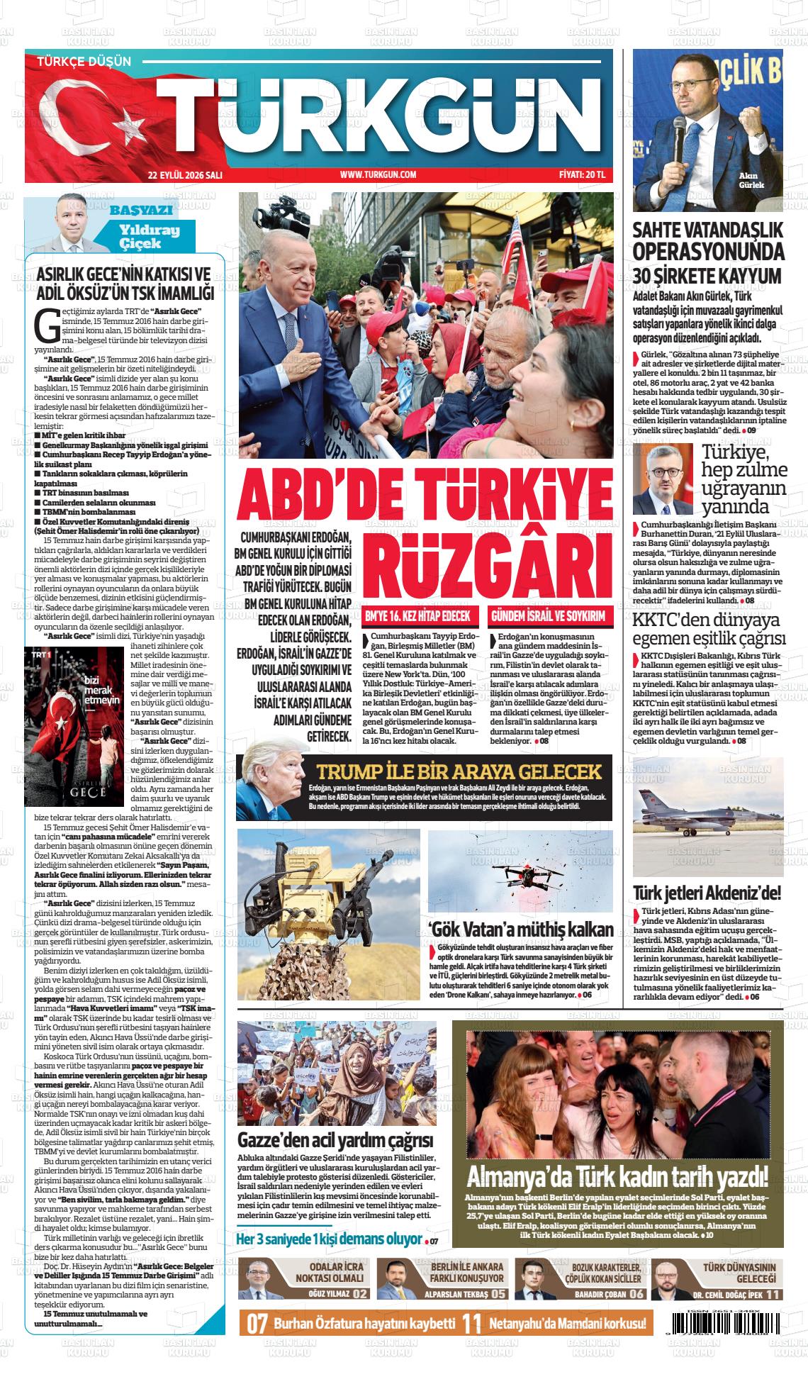 TÜRKGÜN manşet