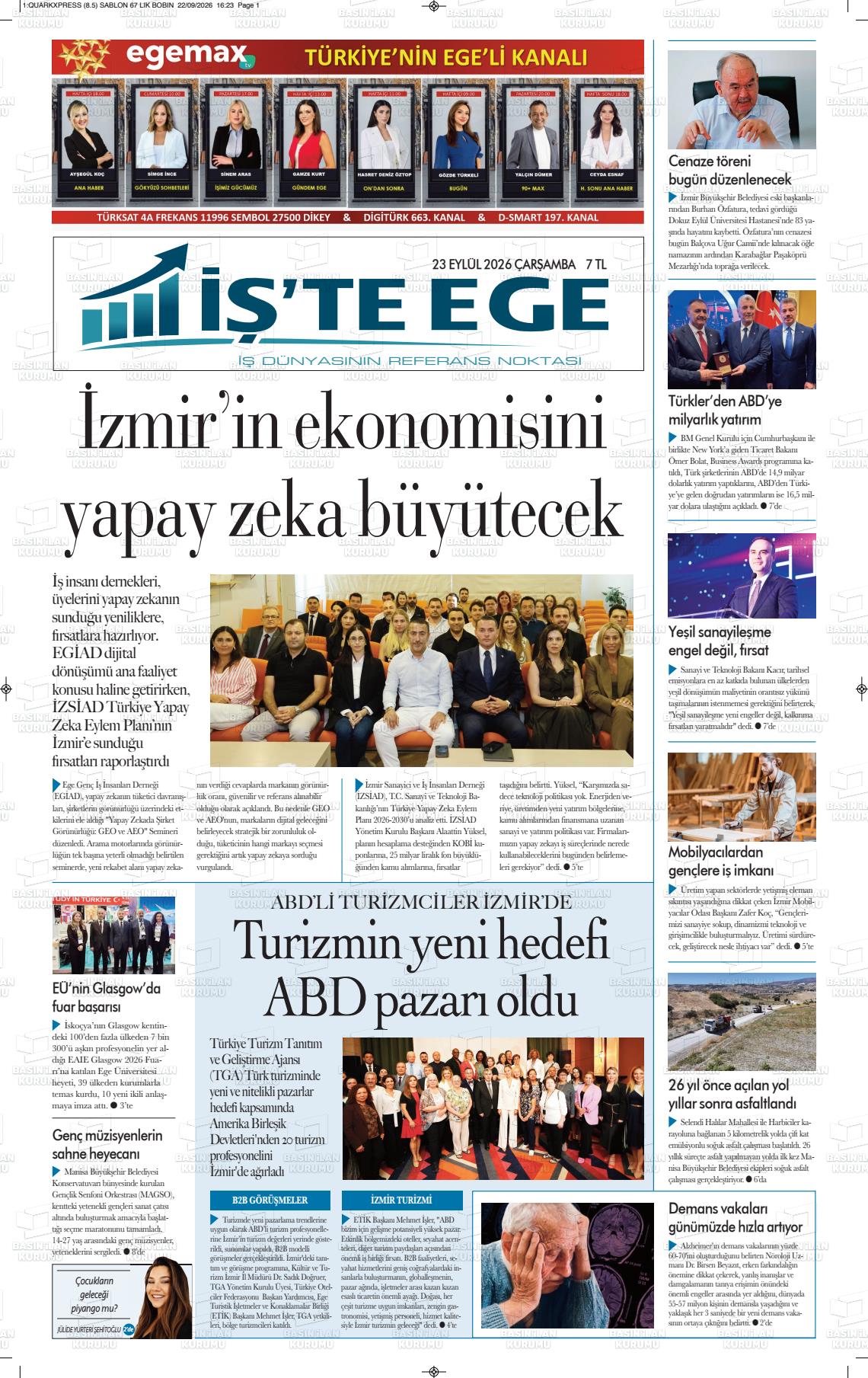 İŞ'TE EGE