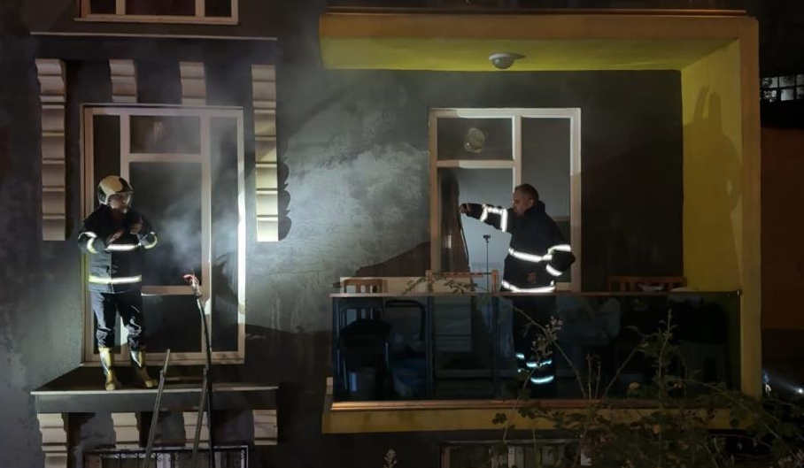 Karabük'te yabancı öğrencilerin kaldığı evde yangın